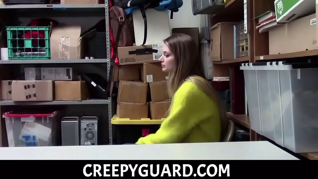 Blonde Teen With Big Tits Gets Her Tight Pink Pussy Fucked By Security Officer