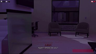My Pleasure 4 - Julian's Double Cumshot Night - Explodes on Daphne's Ass & Hands, Then Dumps Load on Barbara's Big Tits (VN Gameplay)