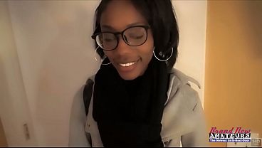 Sylvia Petite Nerdy Brunette Glasses Sloppy Deepthroat Then Anal!