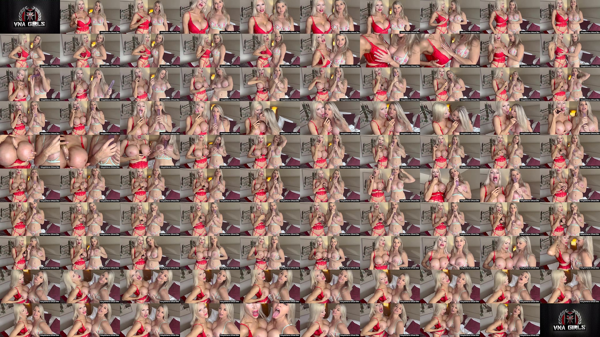 Horny Blondes Vicky Vette And Tania Amazon Teasing You In Lace! 预览图