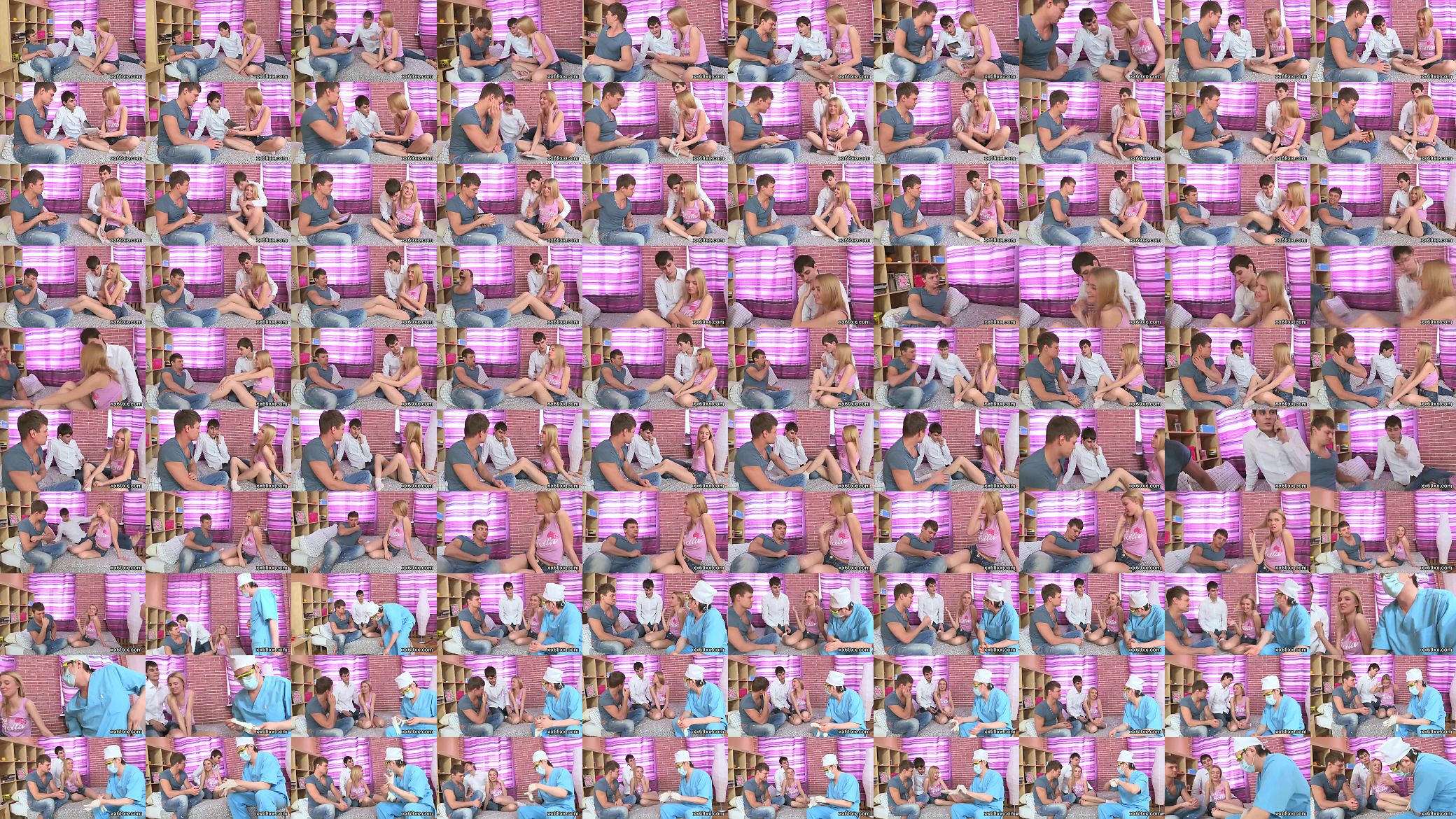 Fellow assists with hymen check-up and screwing of virgin kitten 预览图