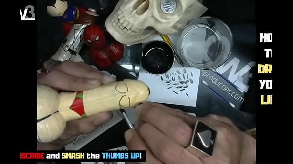 This is not a dildo it's just my art  - finishing the client's work - time to paint