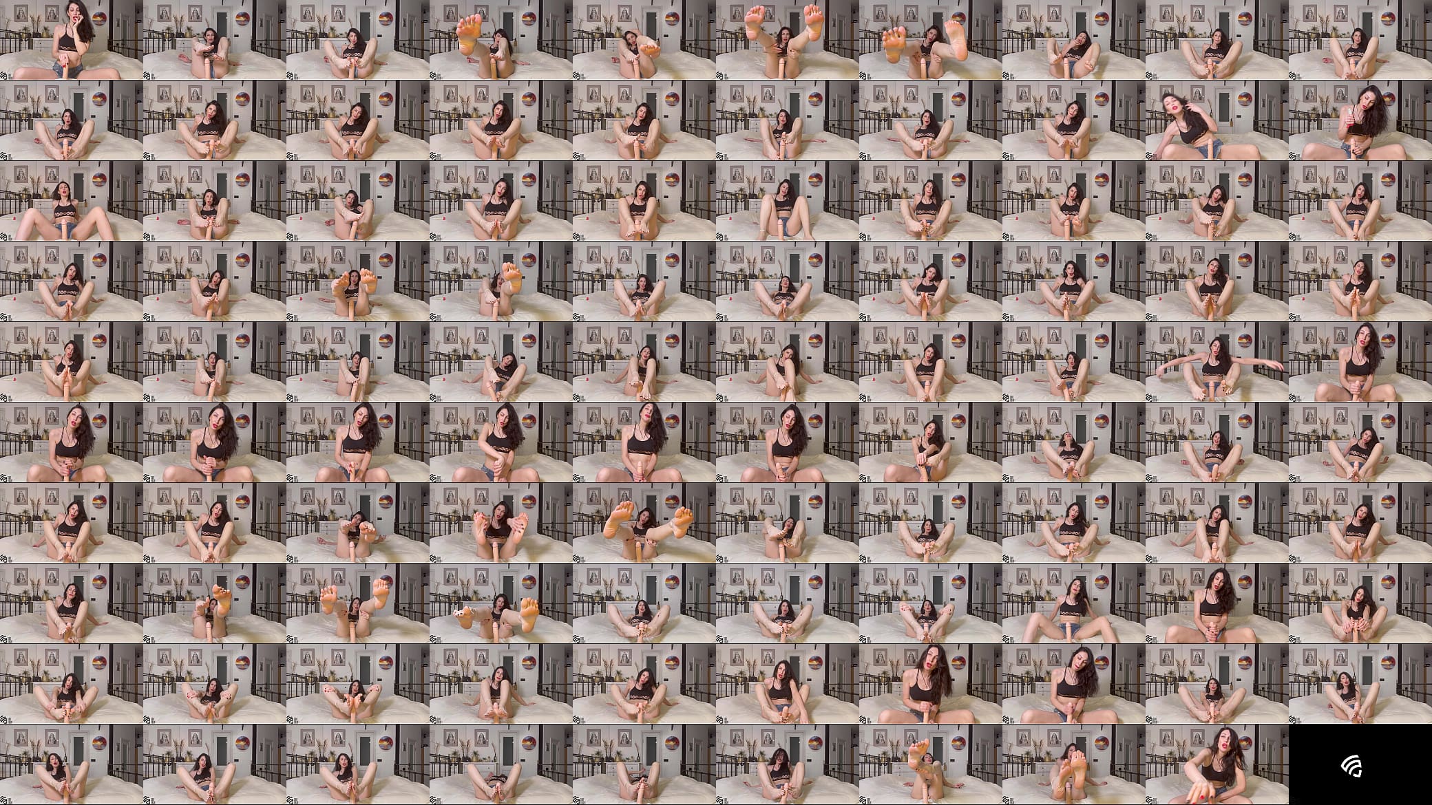 Liza Virgin Footjob with dildo 预览图