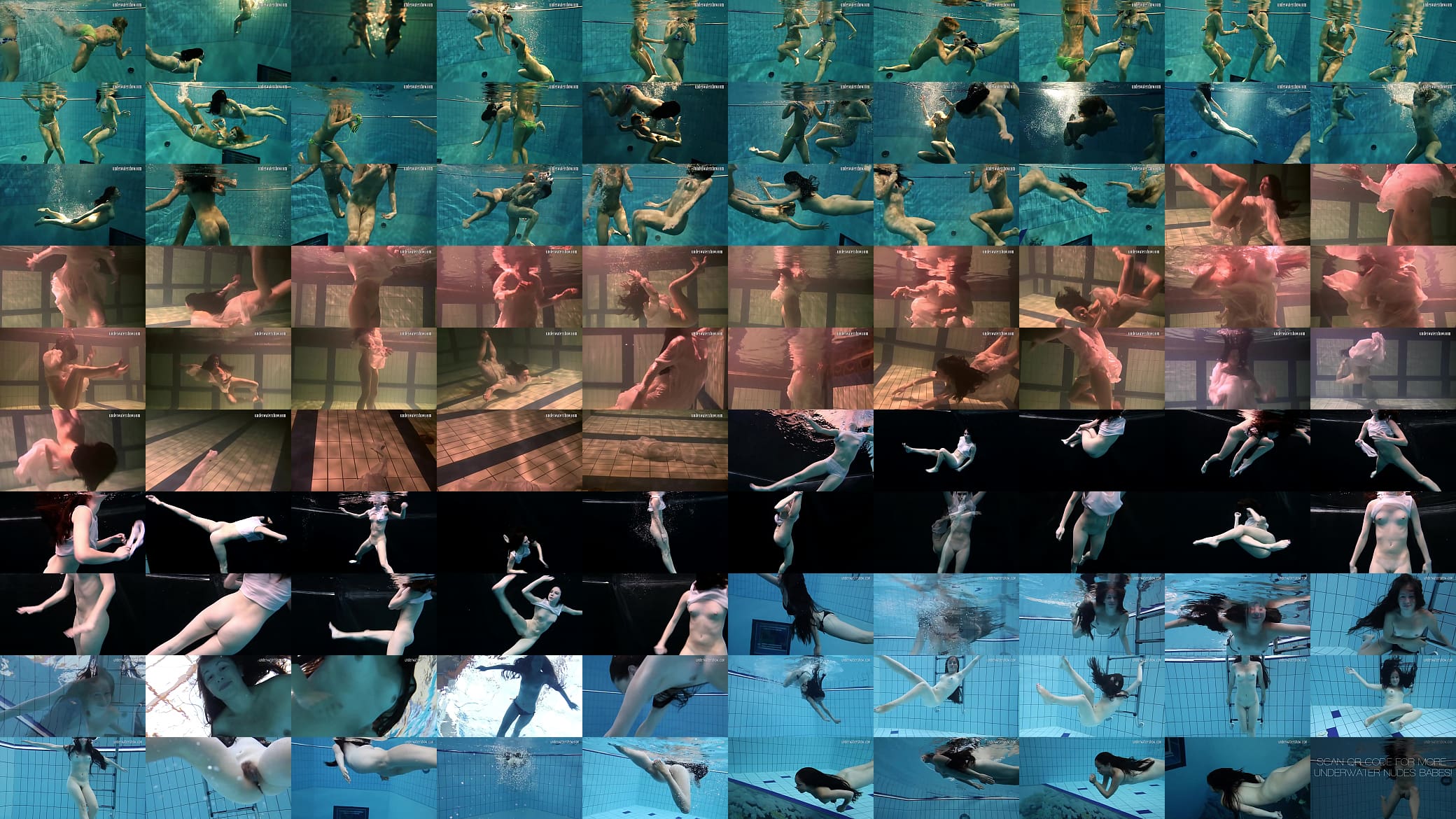 Hottest chicks swim nude underwater 预览图