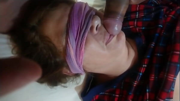 Our passes his huge cock through my wife's mout...