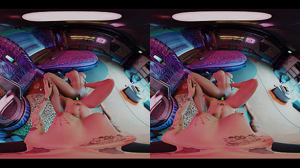 Vreal 18k scissoring double ended dildo cyberpunk2077 lesbian tribadism judy panam