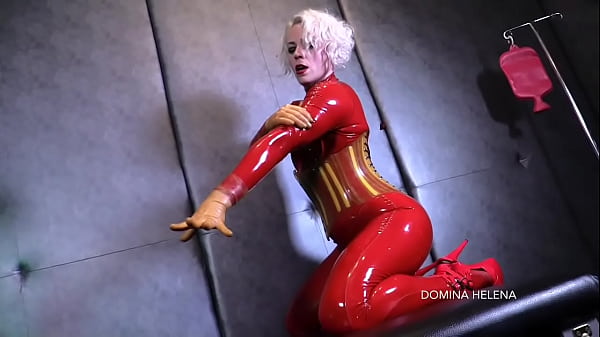 Worship My Shiny Red Catsuit POV