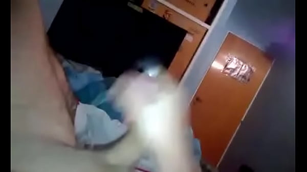 masturbating my curved cock