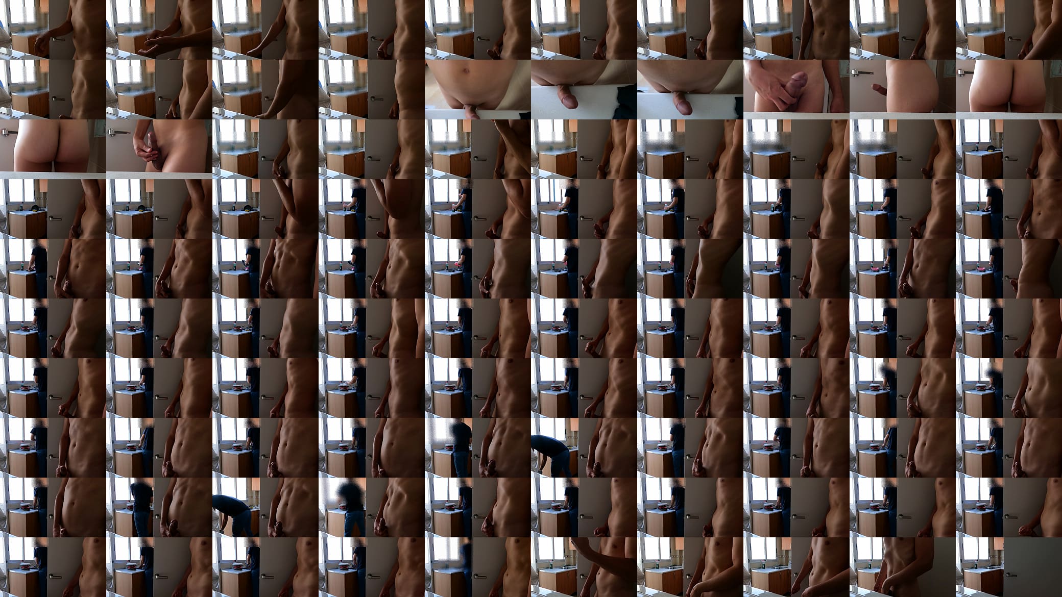 I masturbate secretly while a roommate washes the dishes 预览图