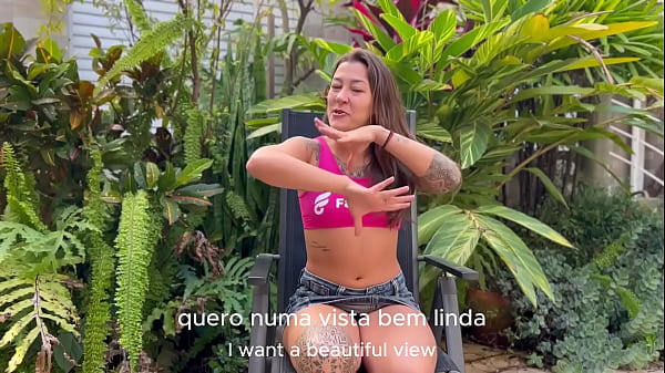 Damiana, naughty Brazilian in Europe - Washing car without panties EP1
