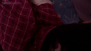 Sex with a cute redhead in a plaid skirt ending with a load in her mouth