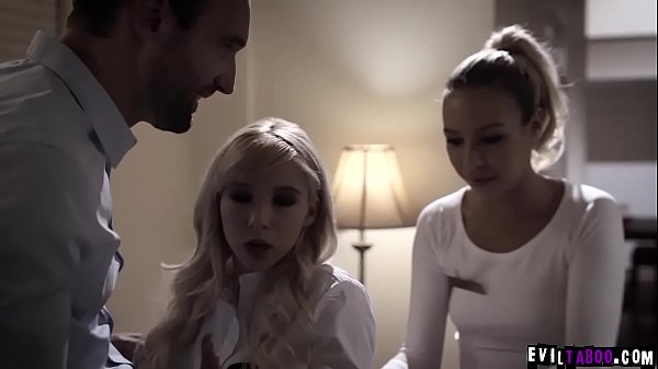 Download Video - Hot teen beaties Kenzie Reeves and Alex Legend flirted with a lucky driver and let him fucked their pussy for free&period;