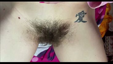 extreme close up on my hairy pussy huge bush hairy fetish