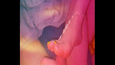  “My Hotwife Used Her Soft Feet     He Exploded!!! Biggest Cumshot All Over Her Wedding Ring ”