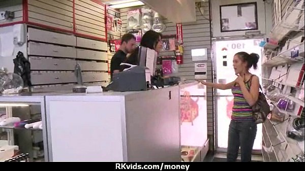 Sexy natural chick trades cash for some rough sex 10