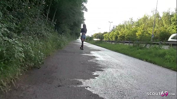 GERMAN SCOUT - Instagram Fitness Abs Teen Model from Cologne Fuck at Pickup Casting