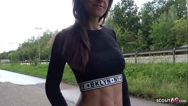 GERMAN SCOUT - Instagram Fitness Abs Teen Model from Cologne Fuck at Pickup Casting