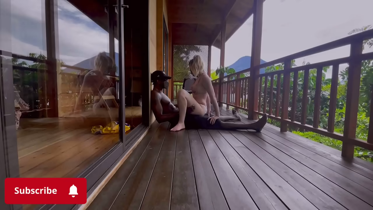 sexo al aire libre con una rubia ninfomana