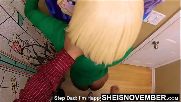 HD Sheisnovember Give Me This Shaved Pussy! Before I Break Your Fucking Arm! Painful Rough Hardcore Sex With Step Dad, His Big Cock To Fuck His Black Step Daughter Wet Pussy Over The Toilet, Twisting Her Arm & Big Ass Out On Msnovember