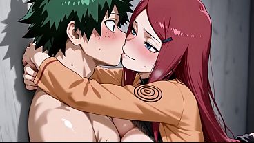 Midoriya (MHA) x Kushina (Naruto) AI