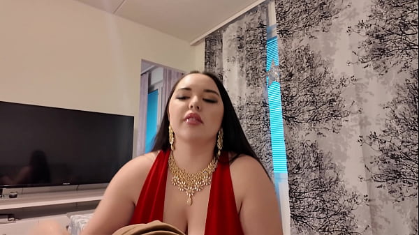 Blowjob and cock sucking by the neighbor girl who loves cock (spitty and juicy blowjob)