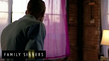 FAMILY SINNERS - Skinny Brunette Argues With Her Stepfather And Ends Up Surrendering To His Sexual Urges