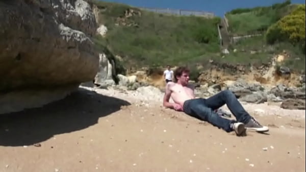 3 gay twink fucked by straih in the public beach