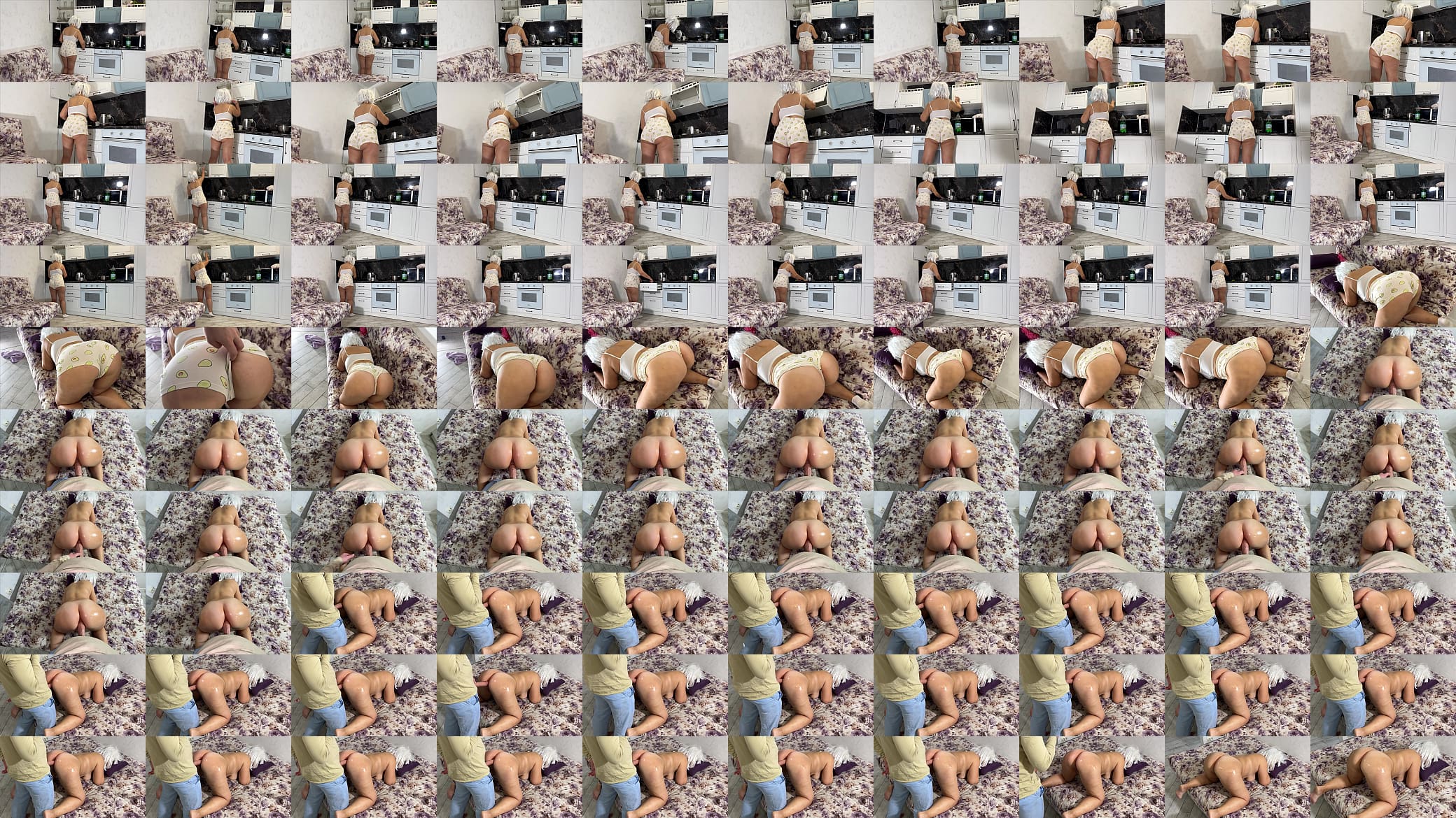 Stepmom cooked breakfast and had anal sex with stepson 预览图