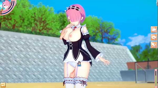 [Eroge Koikatsu! ] Re Zero Ram (Re Zero Ram) rubbed breasts H! 3DCG Big Breasts Anime Video (Life in a Different World from Zero) [Hentai Game]