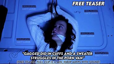 "Gagged DID in Cuffs and a Sweater Struggles in the Porn Van" 11 sec