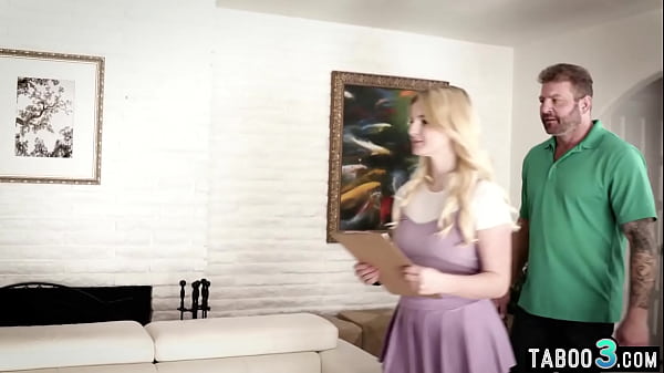 Two men with similar interests sharing a big boobed BBW teen Eliza Eves
