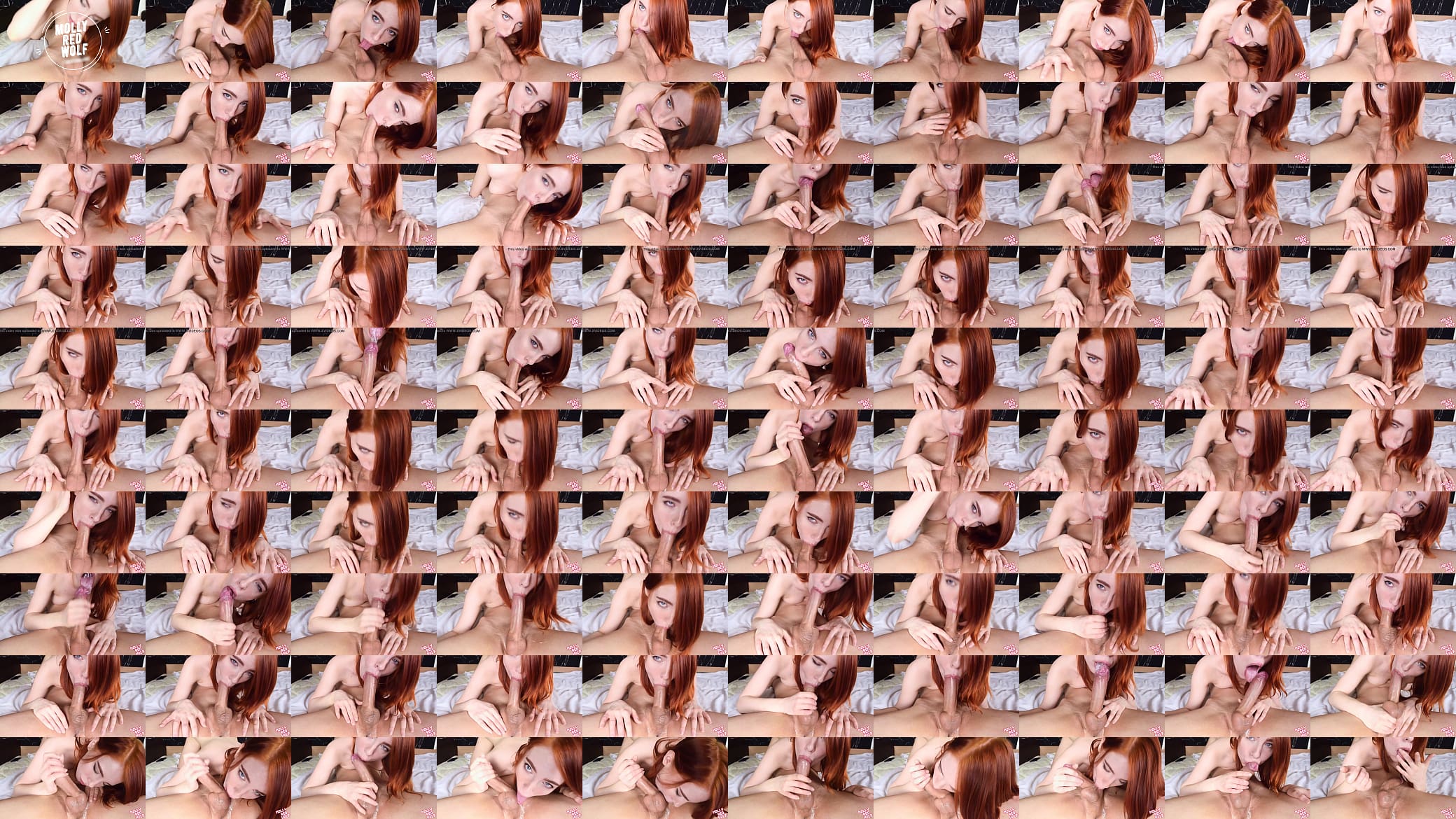 Deep blowjob and throbbing sperm for Redhead - 预览图