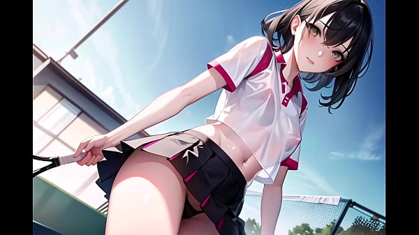 Download Video - Sexy Young Anime Teens Playing Tennis With Transparent Cloth &lpar;with pussy masturbation ASMR sound&excl;&rpar; Uncensored Hentai