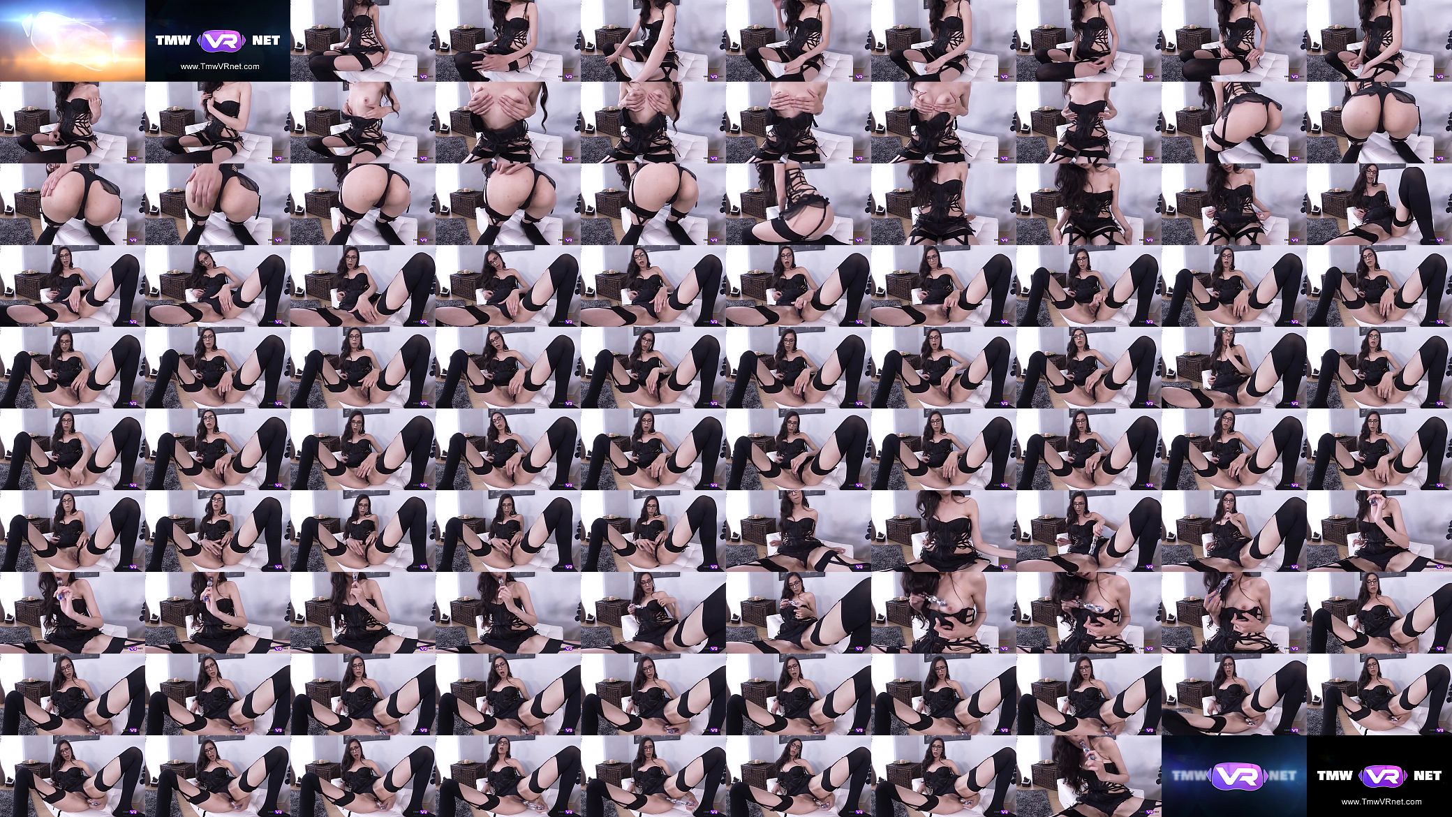 TmwVRnet.com - Ashely Ocean - Solo Pussy Masturbation with Glass Dildo 预览图