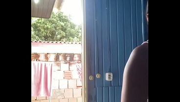 Paying the delivery guy with my tight little ass