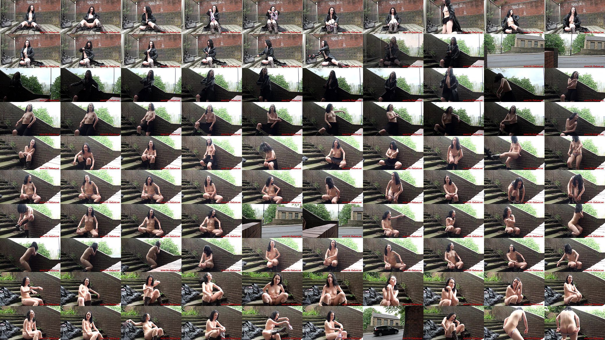 Flashing amateur babe Fae Corbins public masturbation and voyeurism outdoors 预览图