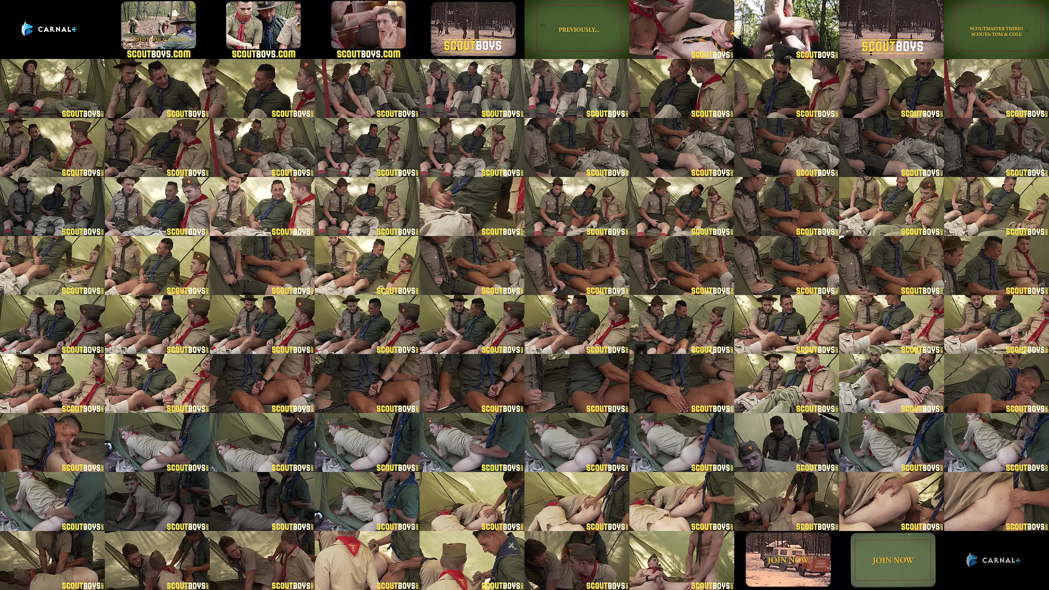 ScoutBoys - Hung DILF with six pack barebacks two cute, smooth scouts 预览图