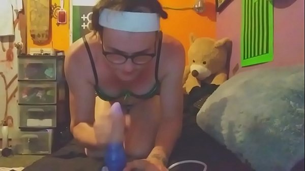 Trans girl nikki blows bad dragon toy