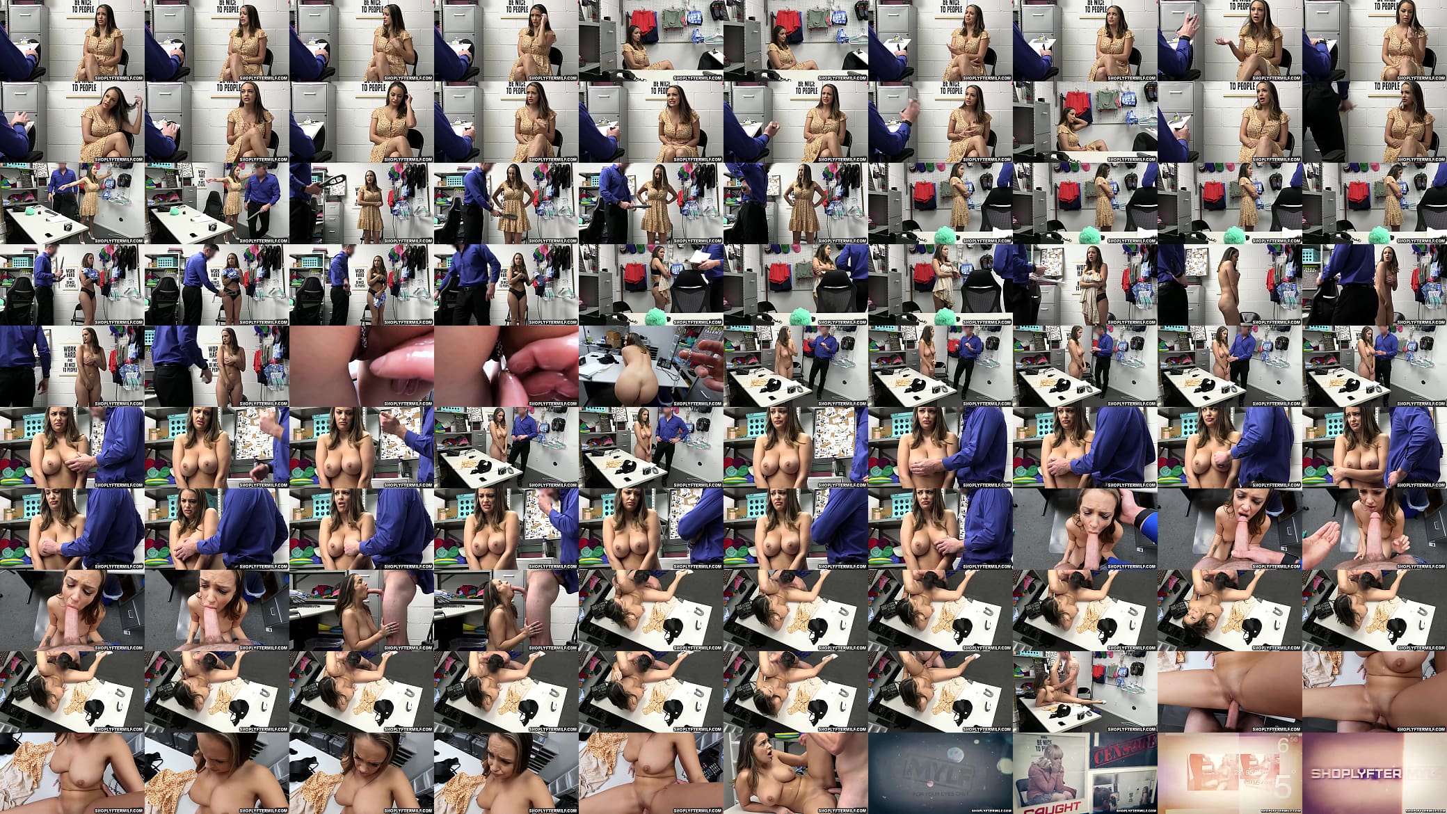 Pervy officer strips Sofi Ryan for a deep search and ends up licking her pussy 预览图