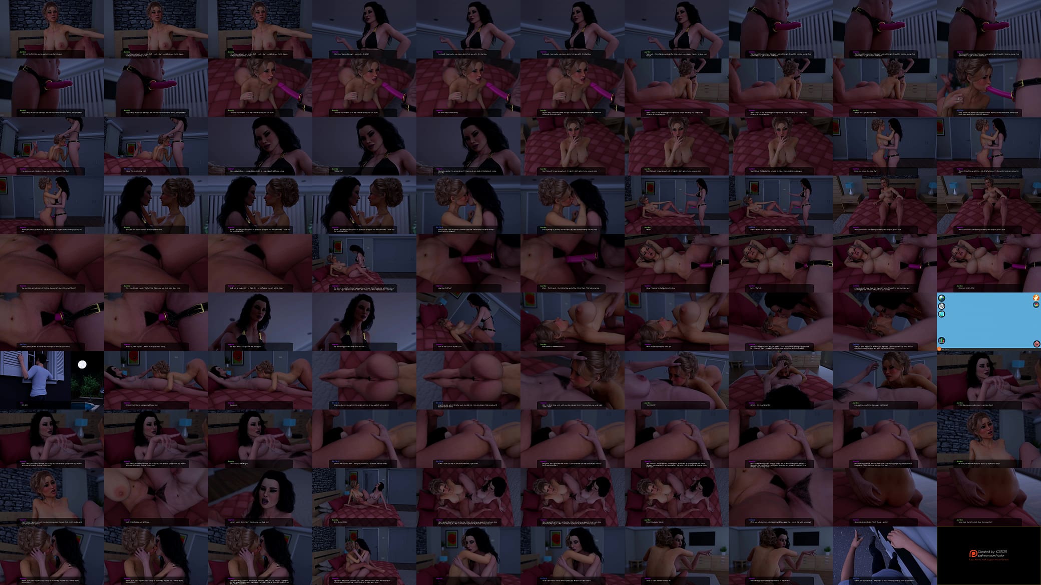 MILFY CITY - Sex scene #12 - Lesbian Fuck with Toys - Porn games, Adult games, 3d game 预览图