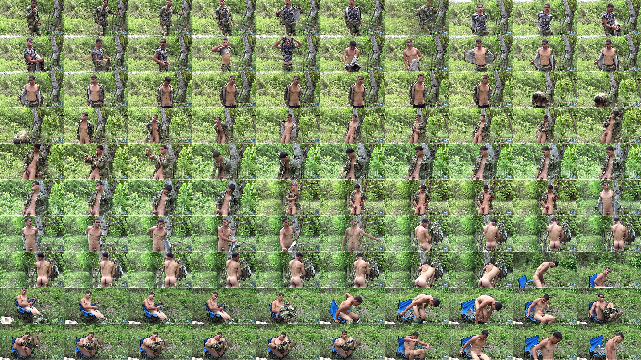 Twink scout wanking off in the woods 预览图