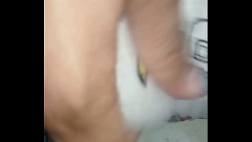 Peeing diaper and delicious orgasm