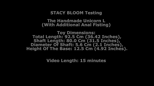 Stacy Bloom Testing The Handmade Unicorn L (With Additional Anal Fisting) TWT273