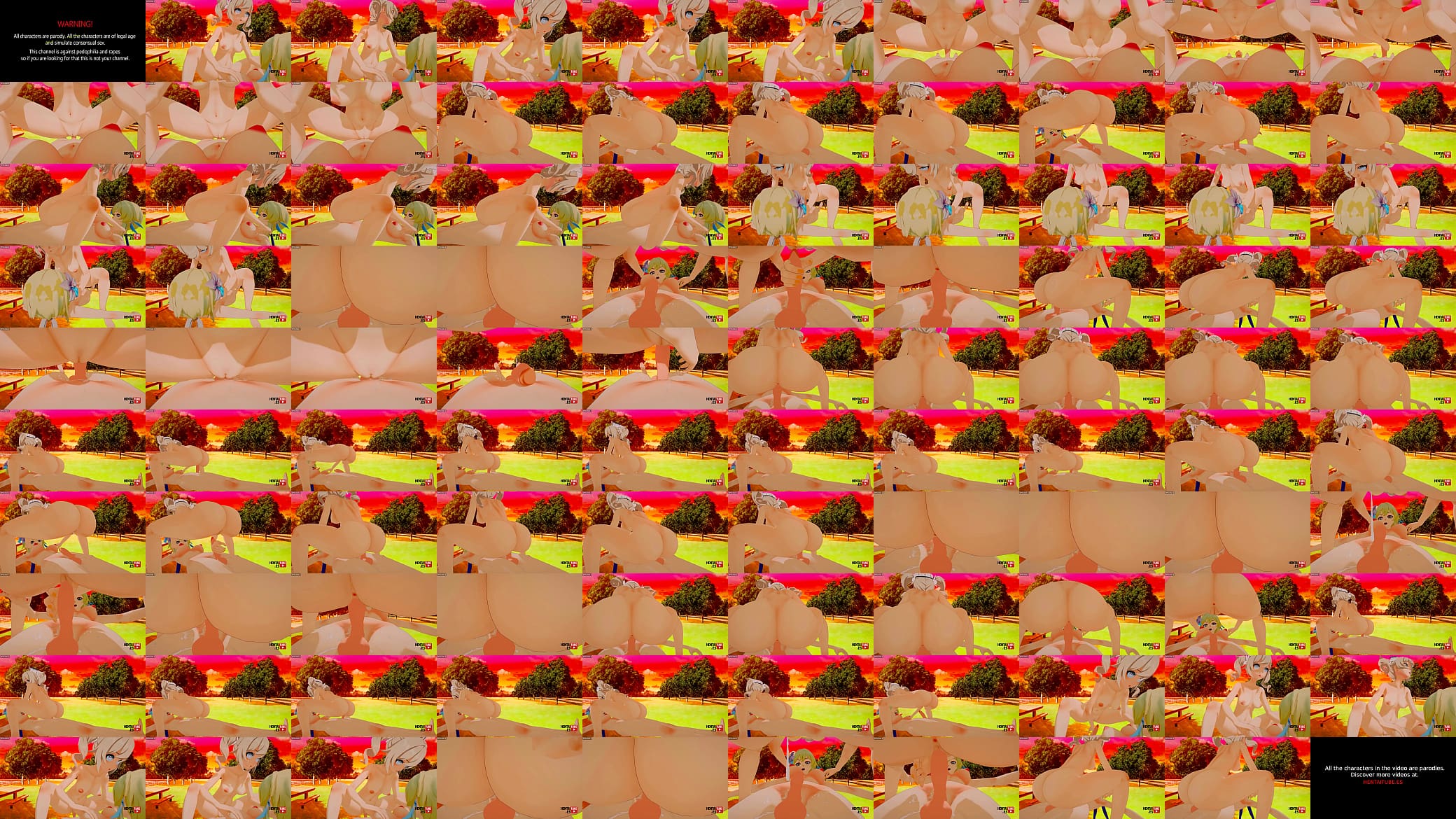 Genshin Impact Hentai - Barbara (Big boobs) fucked by Lumine Futanari in a forest - Asian Japanese Manga Anime Game Porn 预览图