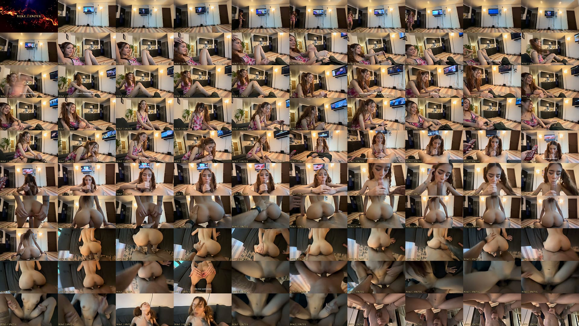 My stepsister is very good at sucking my cock and asks me to fuck her in the living room-POV, Teen, Cumload 预览图