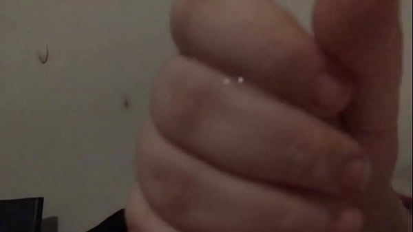 Chubby Wife with hairy pussy gives POV handjob with slow motion