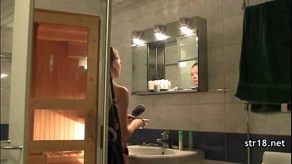 teen slut sucks on it for a long time