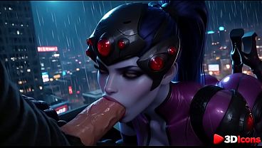 Widowmaker is getting fucked in every hole on the roof [AI]