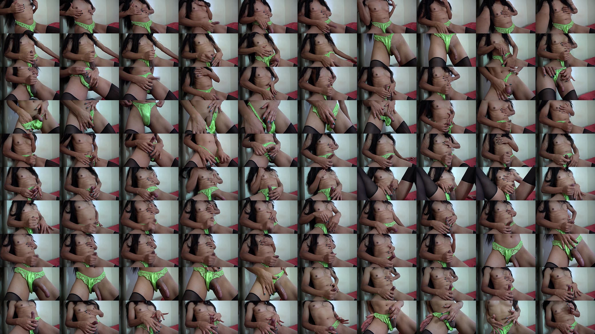 sexy tranny jerkin off and get CUM 预览图