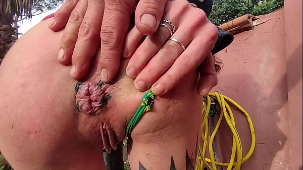 krizia tzunami have a big squirt in outdoor